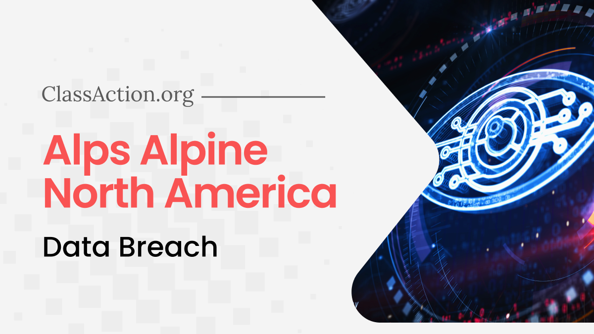 Alps Alpine North America, Inc. Data Breach Lawsuit