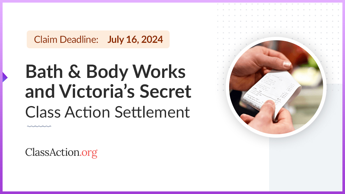 Bath & Body Works, Victoria’s Secret Settlement FACTA Receipts