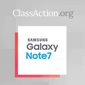 Class Action Filed in NJ Over Samsung Galaxy Note7