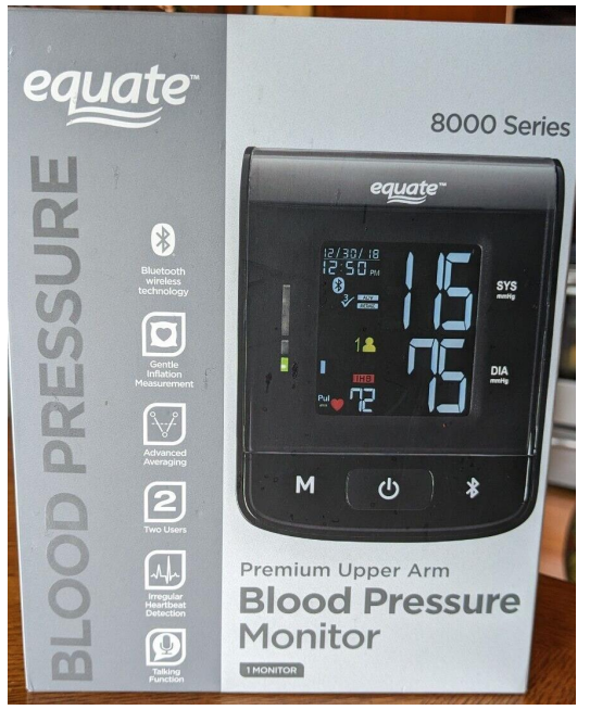 Equate class action claims blood pressure monitors provide