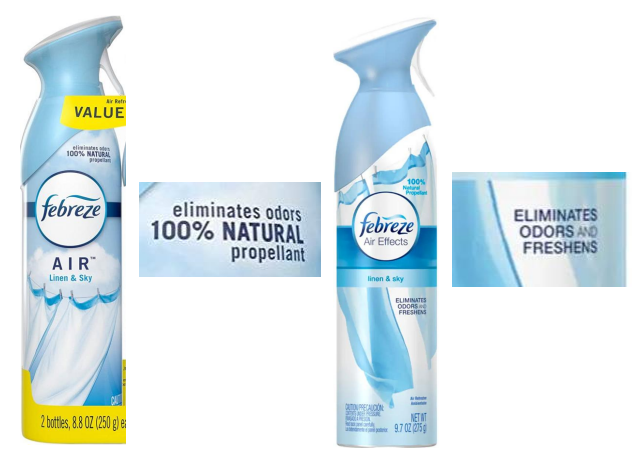 Febreze Air Fresheners Falsely Advertised as Able to Eliminate
