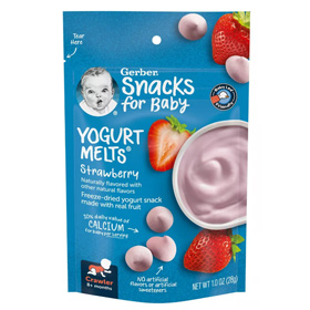 Gerber Yogurt Melts, Fruit & Veggie Melts Falsely Advertised as Preservative-Free, Class Action Alleges
