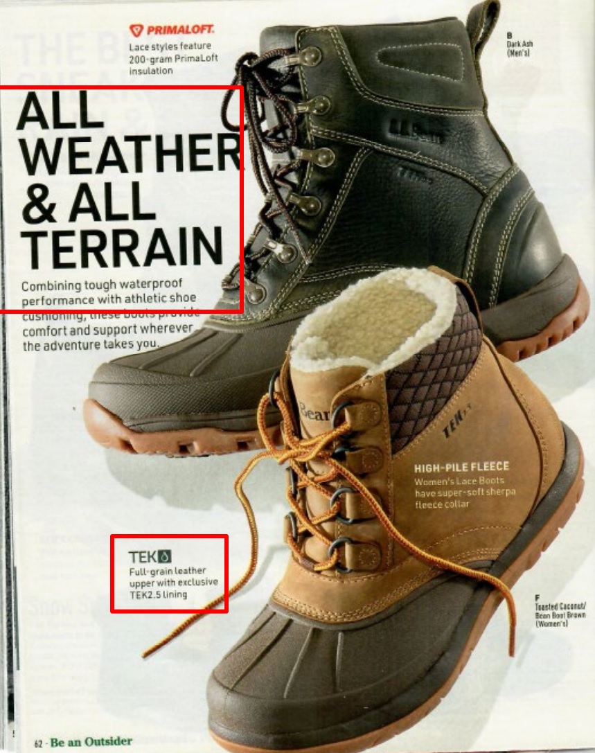 L.L. Bean Zippered Boots Not as Waterproof as Advertised Class