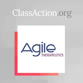 Stockholders File Securities Class Action Against Agile Therapeutics