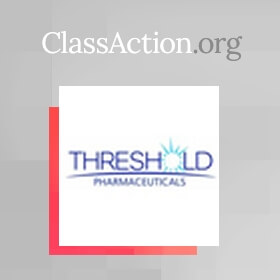 Threshold Pharmaceuticals Sued Over Proposed Merger