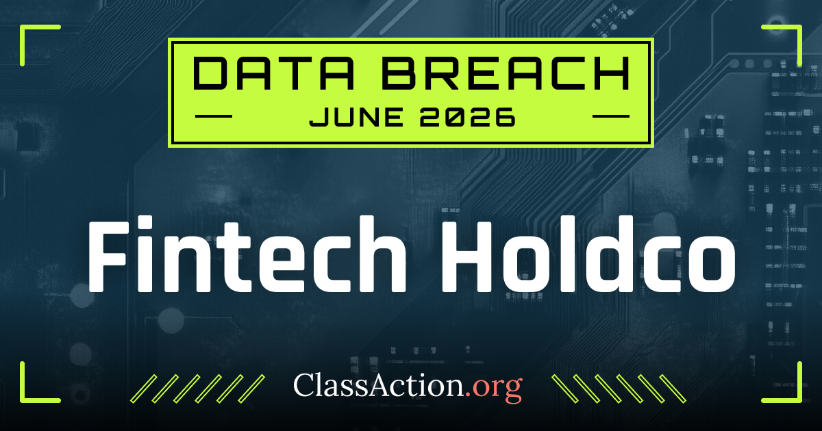 Fintech Holdco Data Breach Exposes Personal Information