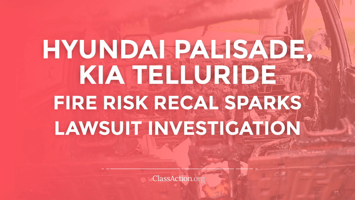Hyundai Palisade, Kia Telluride Fire Risk Lawsuits