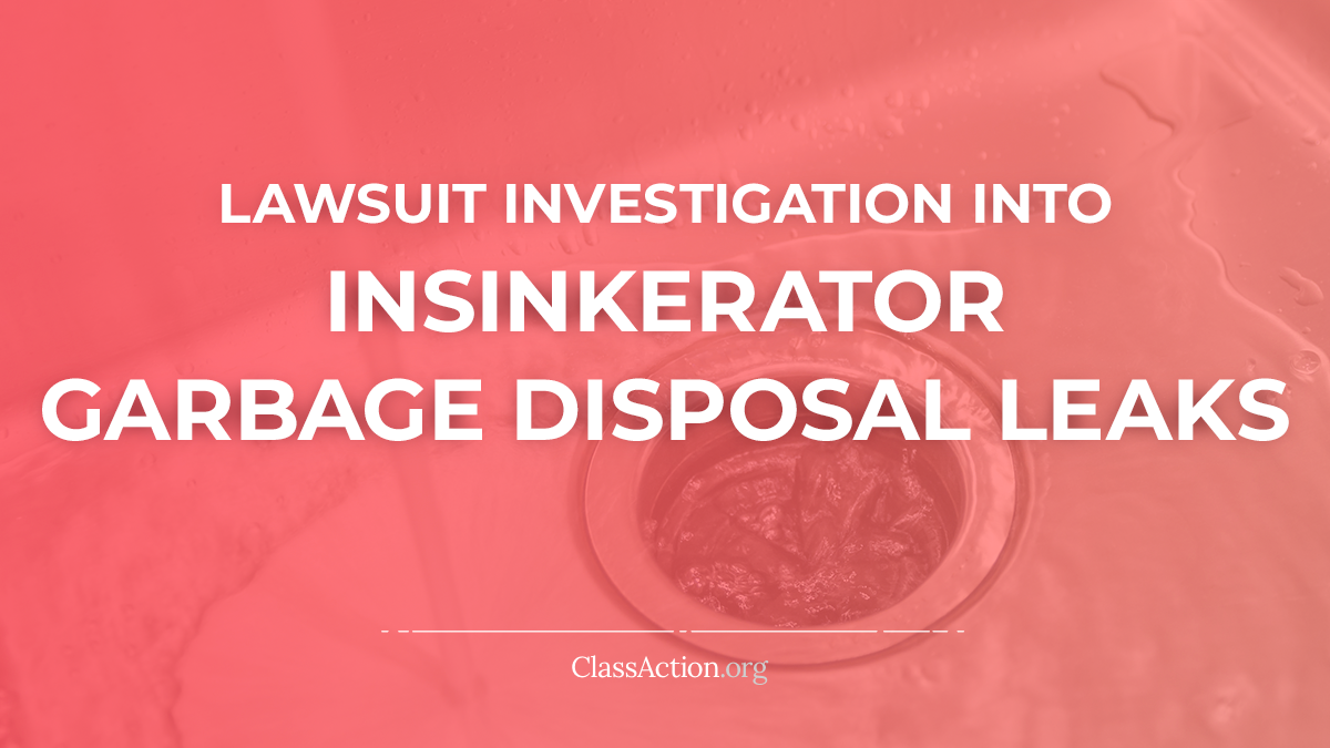 Insinkerator Leaking Lawsuits Garbage Disposal