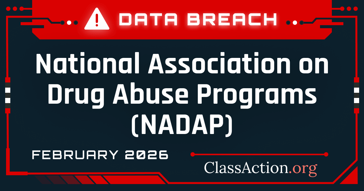 NADAP Data Breach Exposes Personal Health Information of Over 5,000 Patients