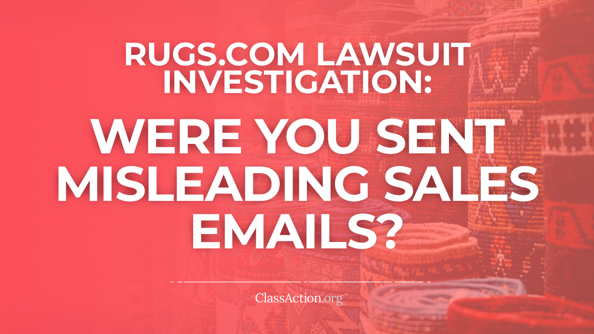 rugs-misleading-sales-emails-lawsuit-spam-classaction