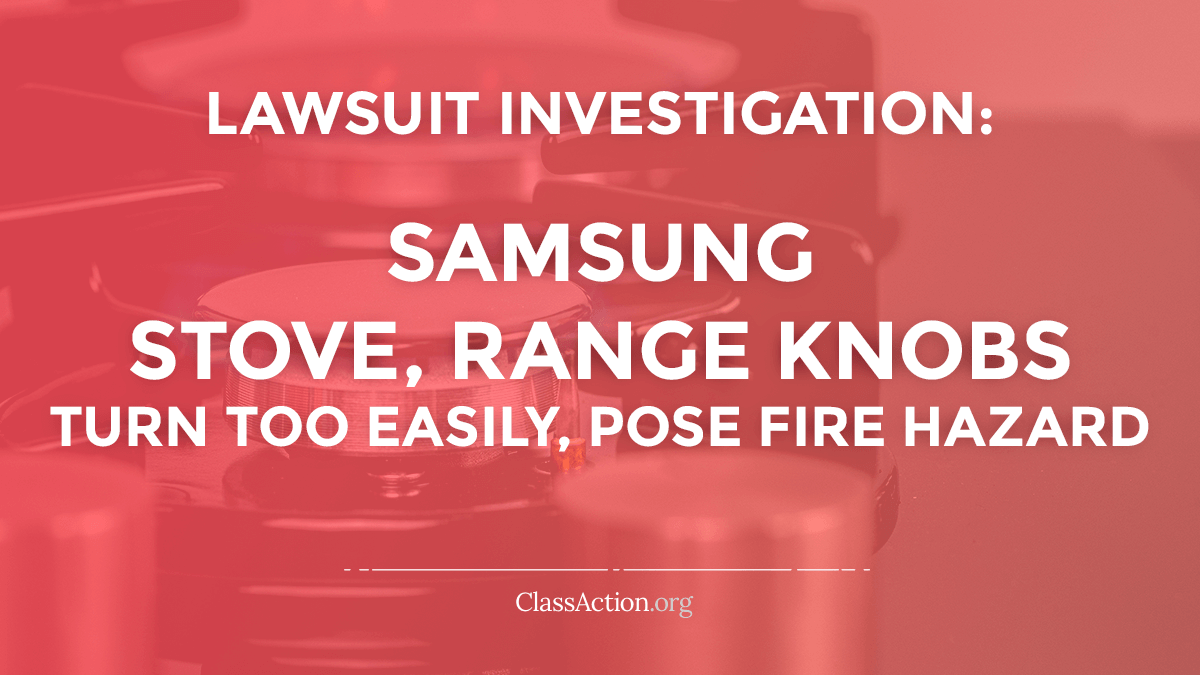 Stove Knob Fire Hazard Lawsuits