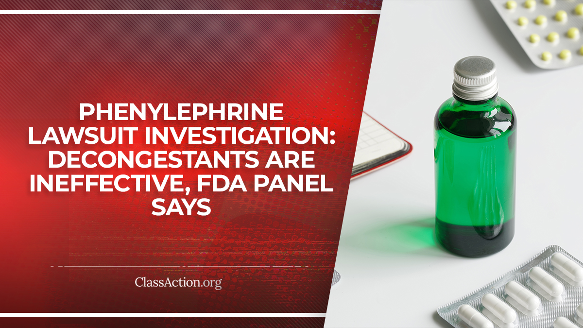 class action phenylephrine