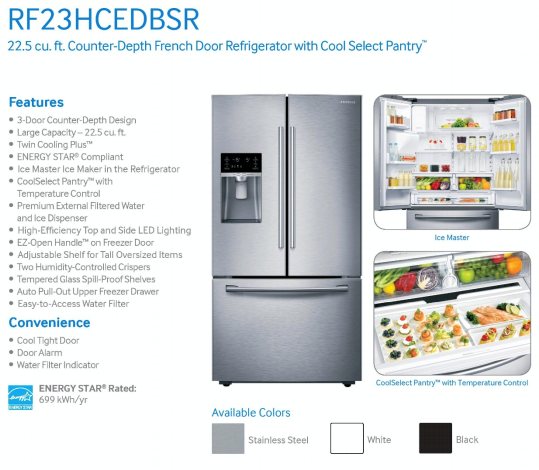 Turn Off Lower Ice Maker In Samsung French Door Refrigerator