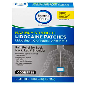 Maker of Signature Care Lidocaine Patches Overstates Product’s Effectiveness, Class Action Says
