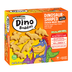 Yummy Dino Buddies Chicken Nuggets Not as ‘All Natural’ as Advertised, Class Action Lawsuit Alleges